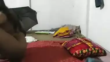 Desi College Couple Taking Sex Education Lessons At Home