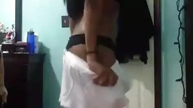 Sexy Desi Girl Record Her Strip Video For Lover