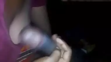 Night XXX blowjob is what cute Desi wife likes pleasing her man with